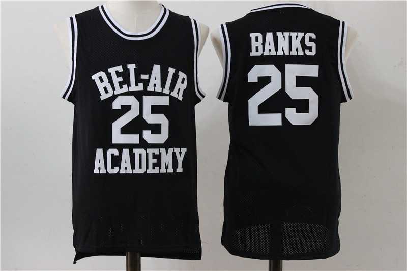 Bel-Air Academy 25 Carlton Banks Black Stitched Movie Jersey,We sell and wholesale Bel-Air Academy 25 Carlton Banks Black Stitched Movie Jersey on line form chian!